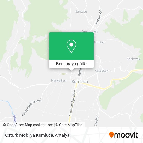 Öztürk Mobilya Kumluca harita