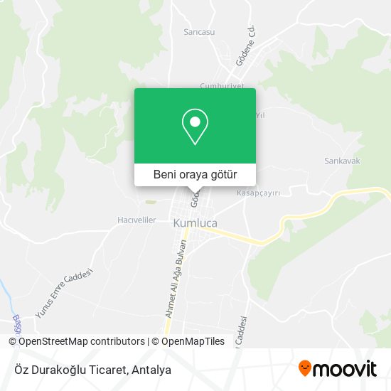 Öz Durakoğlu Ticaret harita