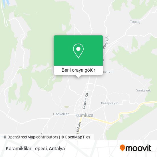 Karamiklilar Tepesi harita