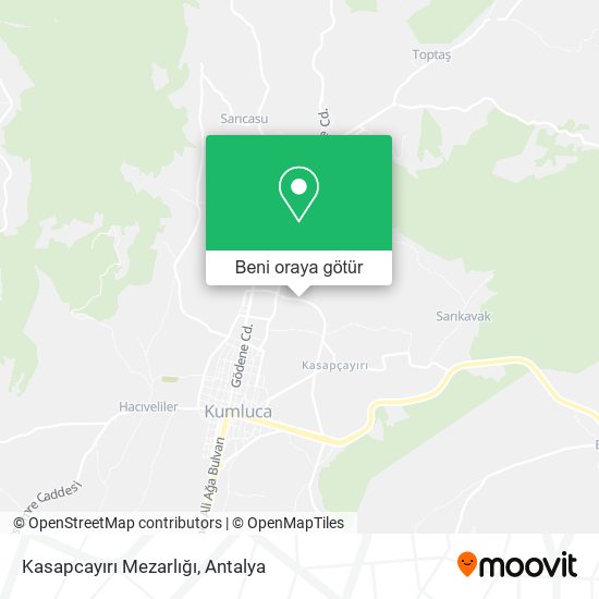Kasapcayırı Mezarlığı harita