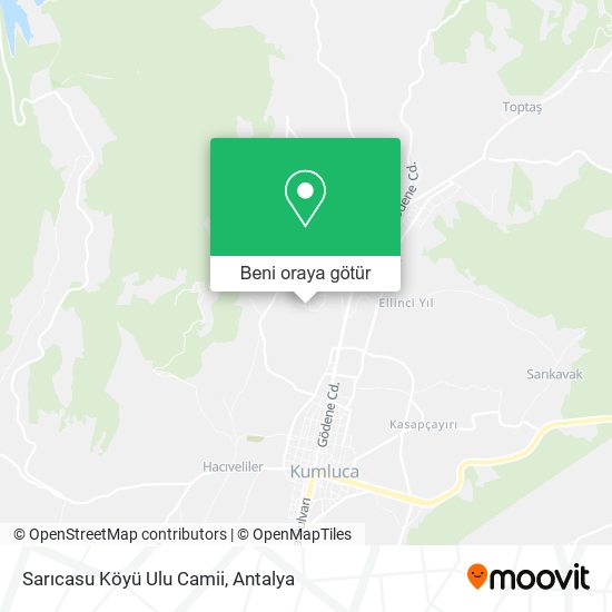 Sarıcasu Köyü Ulu Camii harita