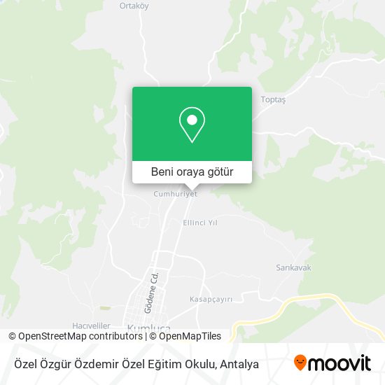 Özel Özgür Özdemir Özel Eğitim Okulu harita