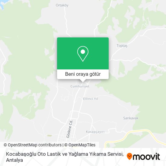 Kocabaşoğlu Oto Lastik ve Yağlama Yıkama Servisi harita