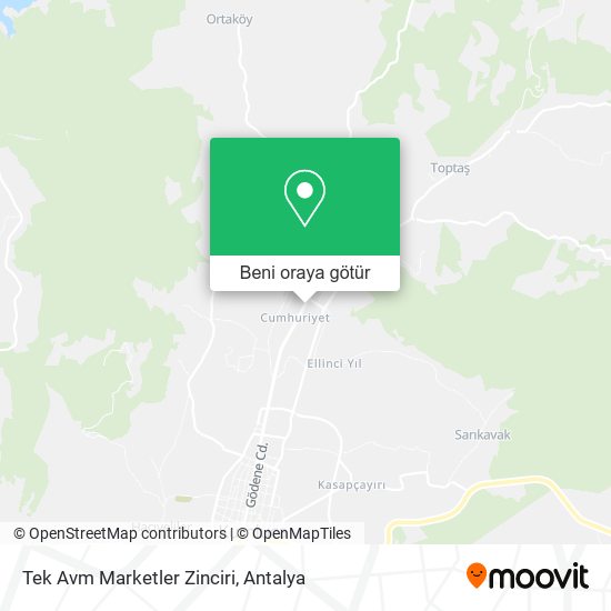 Tek Avm Marketler Zinciri harita