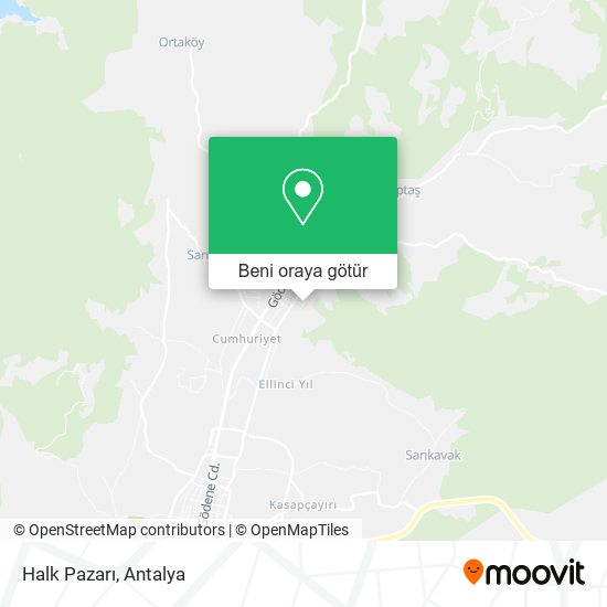 Halk Pazarı harita