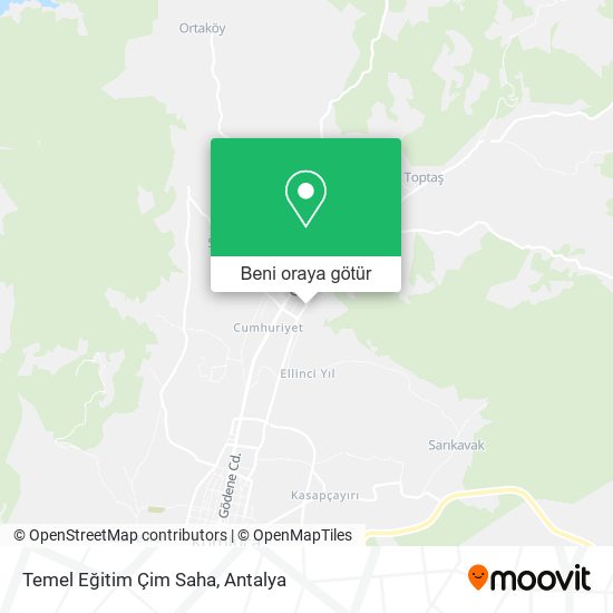 Temel Eğitim Çim Saha harita