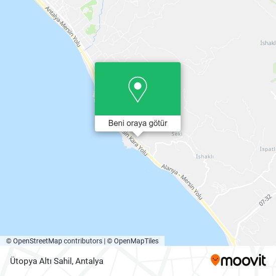 Ütopya Altı Sahil harita