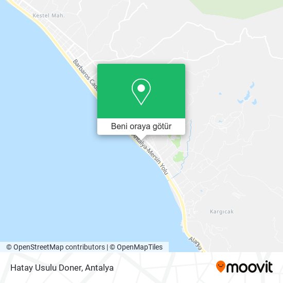 Hatay Usulu Doner harita