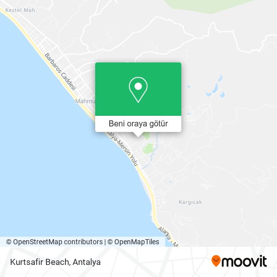 Kurtsafir Beach harita