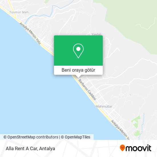Alla Rent A Car harita