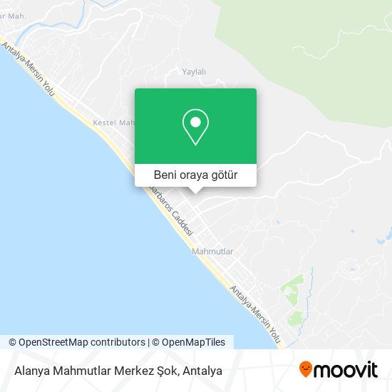 Alanya Mahmutlar Merkez Şok harita