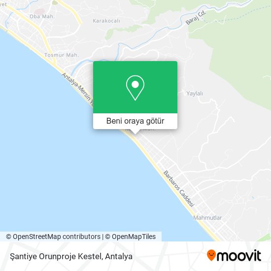 Şantiye Orunproje Kestel harita