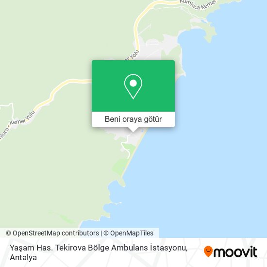 Yaşam Has. Tekirova Bölge Ambulans İstasyonu harita