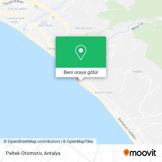 Peltek Otomotiv harita