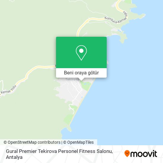 Gural Premier Tekirova Personel Fitness Salonu harita