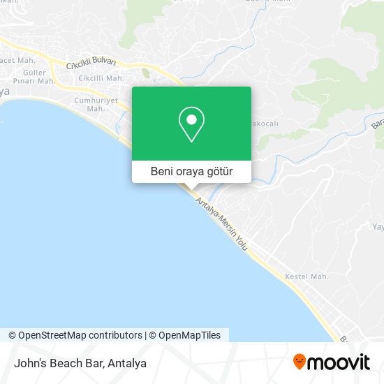 John's Beach Bar harita