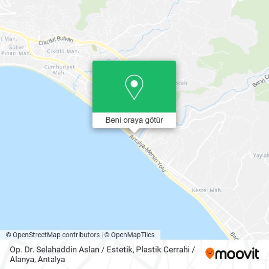 Op. Dr. Selahaddin Aslan / Estetik, Plastik Cerrahi / Alanya harita