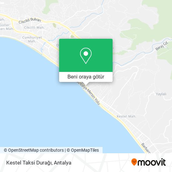 Kestel Taksi Durağı harita