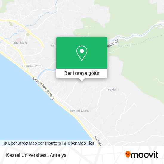 Kestel Universitesi harita