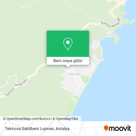Tekirova Sahilbent Lojman harita