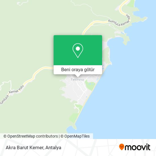 Akra Barut Kemer harita