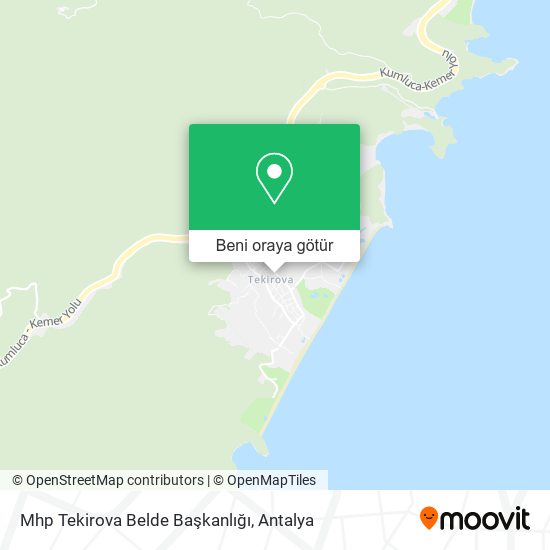 Mhp Tekirova Belde Başkanlığı harita