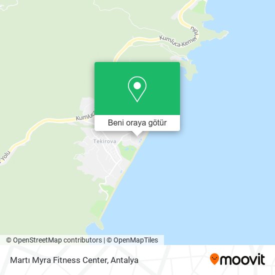 Martı Myra Fitness Center harita