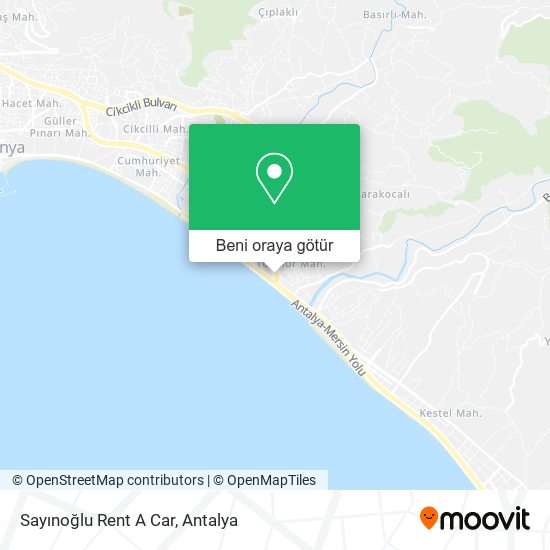 Sayınoğlu Rent A Car harita