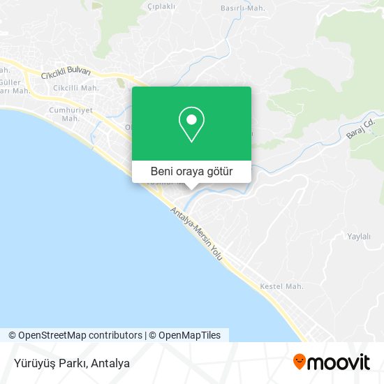 Yürüyüş Parkı harita