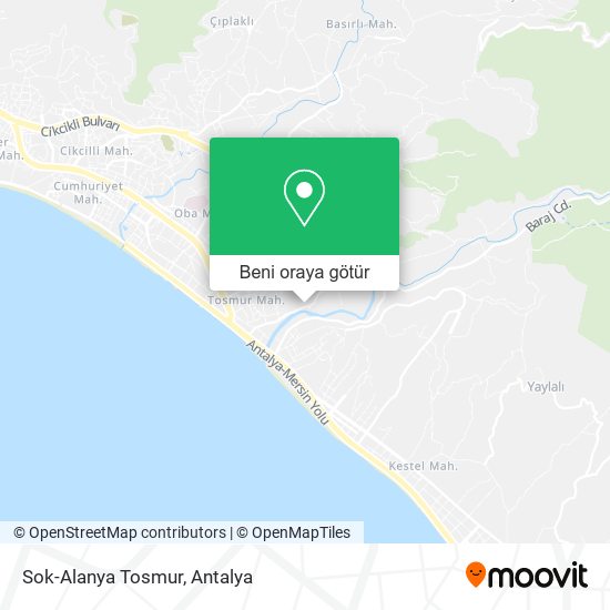 Sok-Alanya Tosmur harita