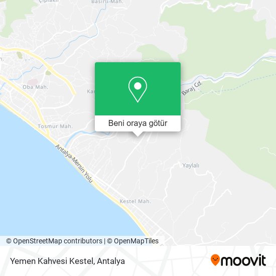Yemen Kahvesi Kestel harita