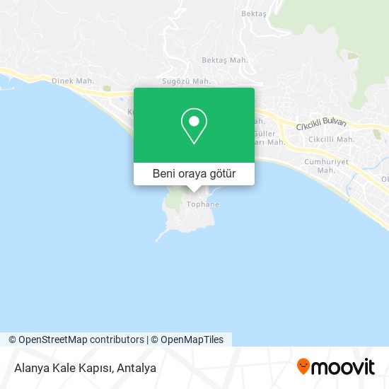 Alanya Kale Kapısı harita