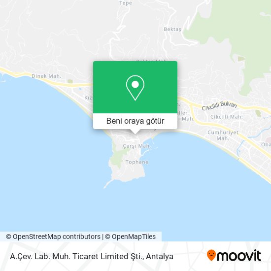 A.Çev. Lab. Muh. Ticaret Limited Şti. harita