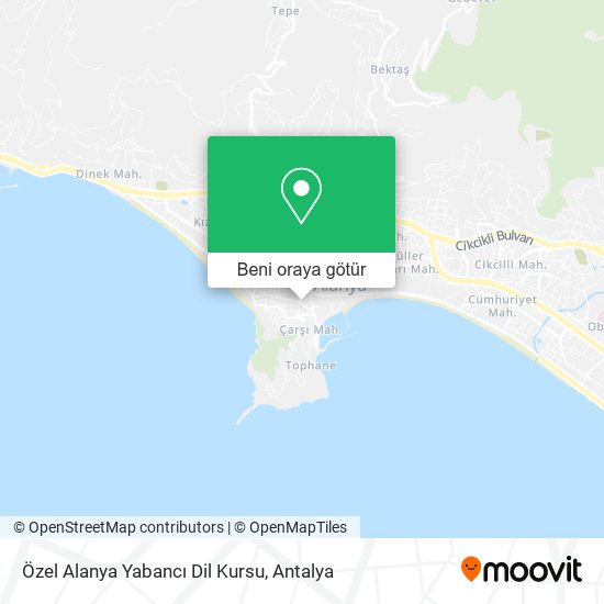 Özel Alanya Yabancı Dil Kursu harita