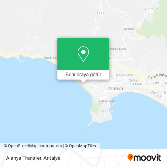 Alanya Transfer harita