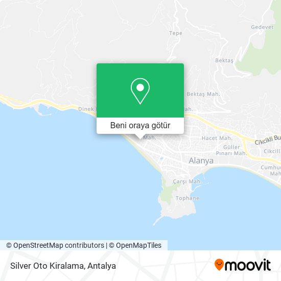 Silver Oto Kiralama harita