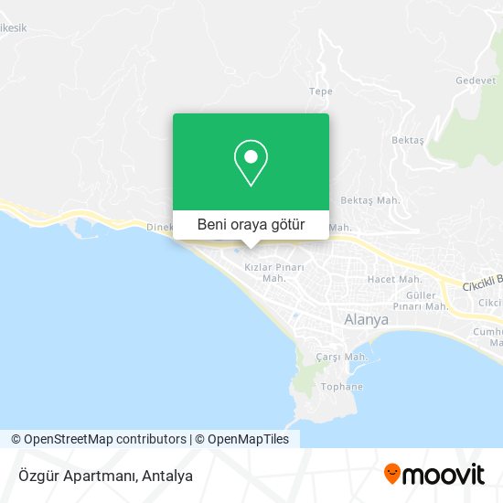 Özgür Apartmanı harita