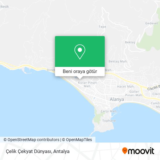 Çelik Çekyat Dünyası harita