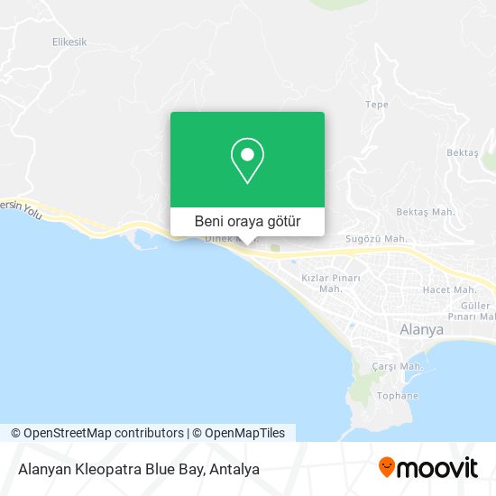 Alanyan Kleopatra Blue Bay harita