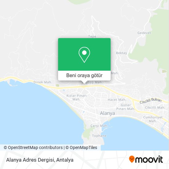 Alanya Adres Dergisi harita