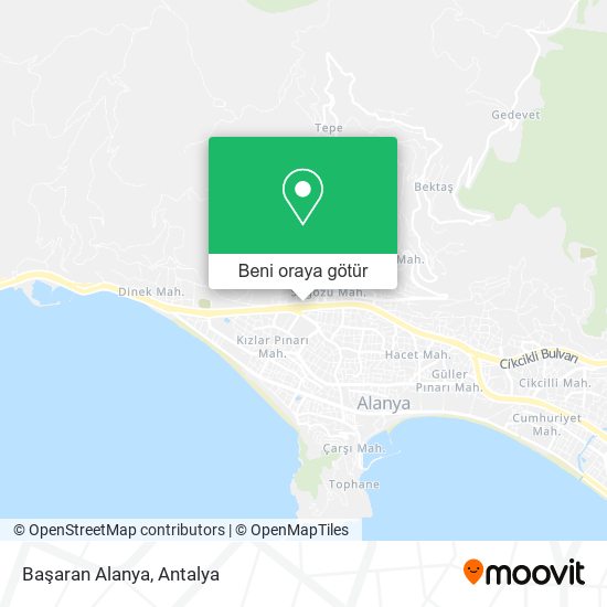 Başaran Alanya harita