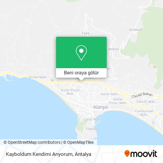 Kayboldum Kendimi Arıyorum harita