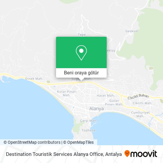 Destination Touristik Services Alanya Office harita