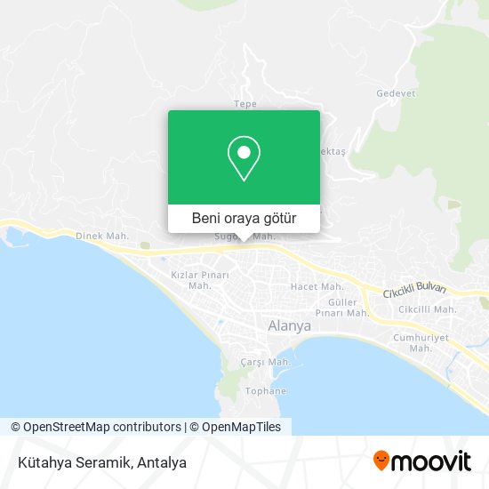 Kütahya Seramik harita