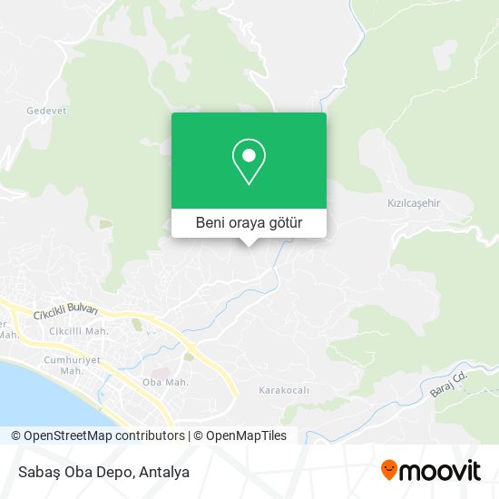 Sabaş Oba Depo harita