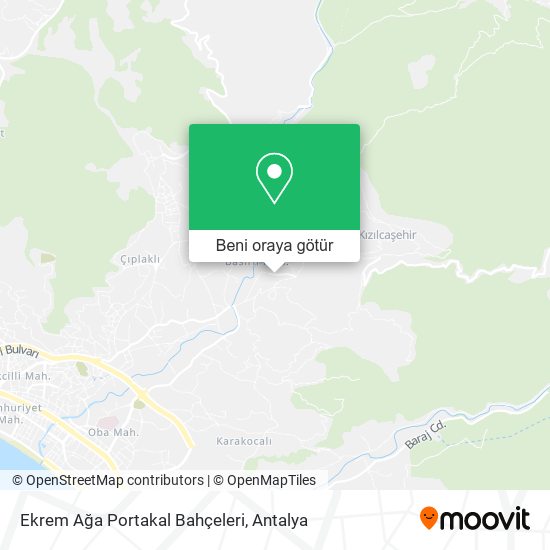 Ekrem Ağa Portakal Bahçeleri harita