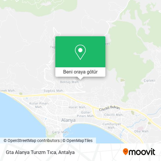 Gta Alanya Turızm Tıca harita