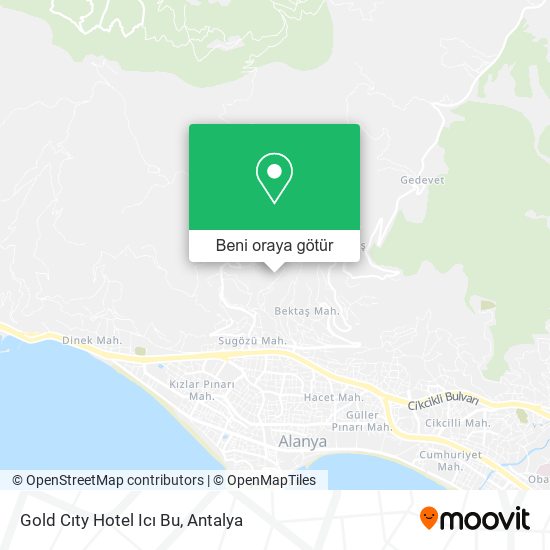 Gold Cıty Hotel Icı Bu harita