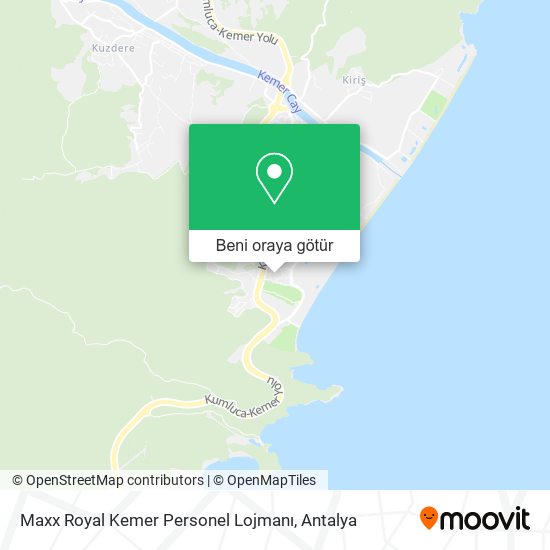 Maxx Royal Kemer Personel Lojmanı harita