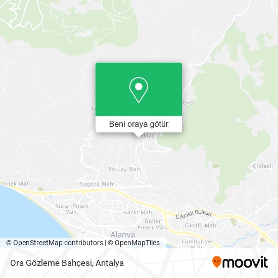 Ora Gözleme Bahçesi harita